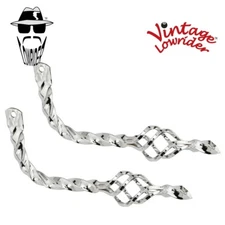 F&R ORIGINAL LOWRIDER Full Twisted Steel BICYCLE MUFFLER WITH Cage Twist Chrome