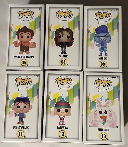 Lot x6 Ralph Breaks the Internet Funko Pops Wreck It Ralph, Shank, Fun Bun,Yesss - Picture 10 of 19