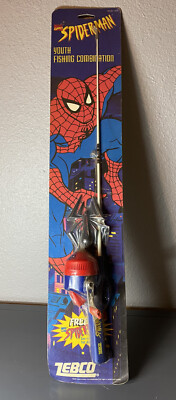 Vintage Zebco Spider-Man Kids Fishing Rod New in Package | eBay