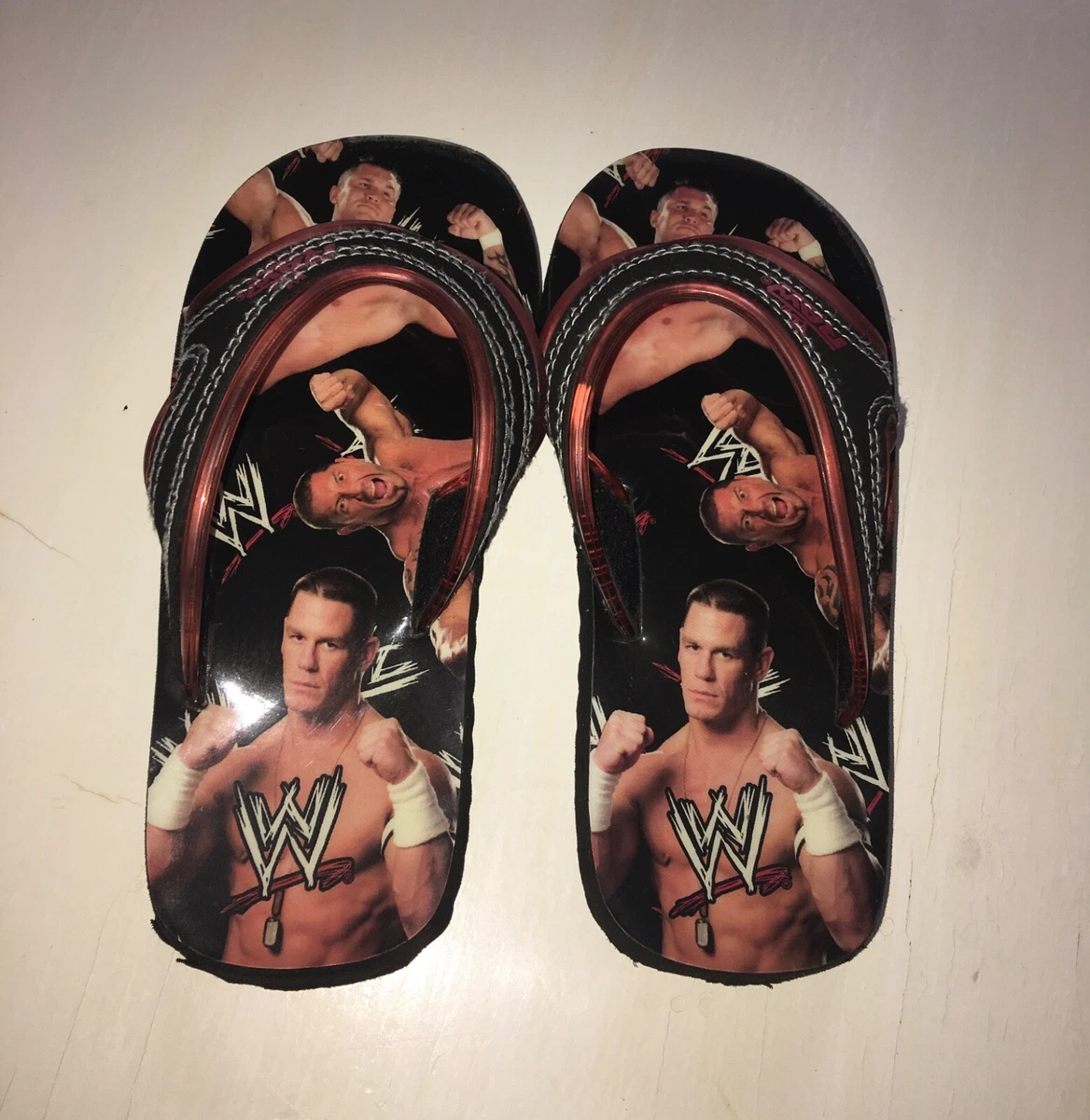 Vintage WWE Raw Little Boys Sandals Size 10 Feat. John Cena eBay