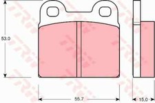 Plaquette de frein Porsche 912