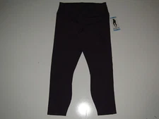 ACTIVE LIFE Womens Sweet Acai Lace Up Exercise Active Capris Pants NWT M