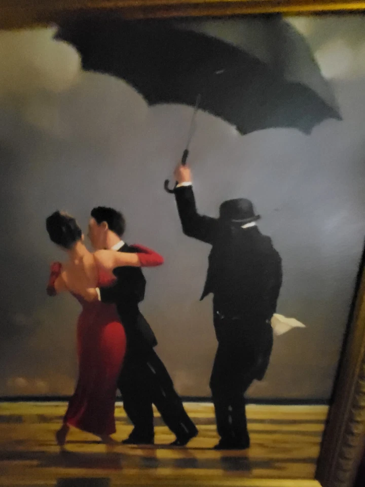 Jack Vettriano “The Singing Butler” 29”X24” - Imagem 3 de 4