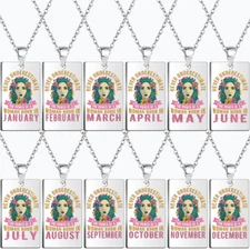 Never Underestimate Girl Necklace Gifts For Teens Kids Women Men Decor