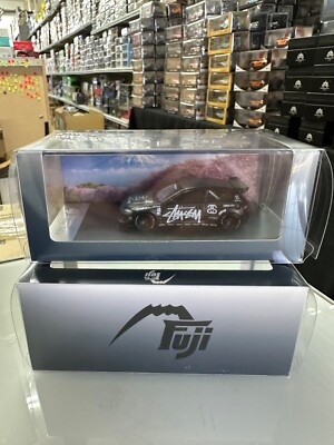 HONDA CIVIC EG6 PANDEM ROCKET BUNNY BLACK STUSSY 1/64 SCALE DIECAST CAR BY FUJI