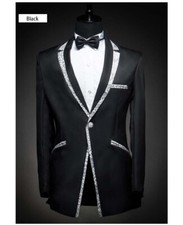 Men  s Special Design Collar Black Wedding Dress Tuxedo Include Pants 