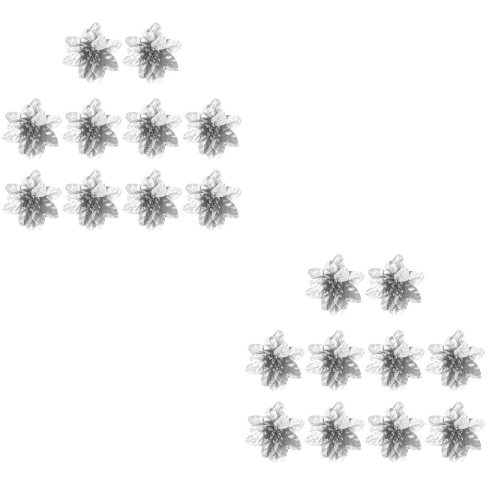 20 PCS Xmas Garlands Flower Silk Flowers Christmas Accessories eBay