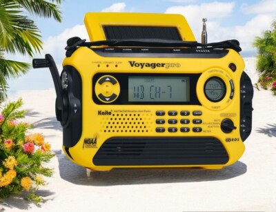 Kaito KA600 Emergency Weather NOAA Crank Solar Radio Dynamo Solar Power Receiver