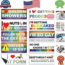 Funny Magnetic Bumper Stickers Set - Perfect Prank Gifts for Vehicles Fridges