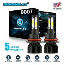 9007 4 Sides LED Headlight Bulbs High Low for Dodge Ram 1500 2500 3500 1999-2005