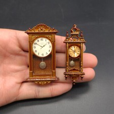 Dollhouse Miniature 1/12 Scale Wall Clock Vintage Victorian Furniture Accessory