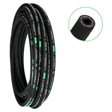 Autovo 1/4 in x 100 ft hydraulic hose, 5800 PSI，High-Tensile Steel Wire Braid