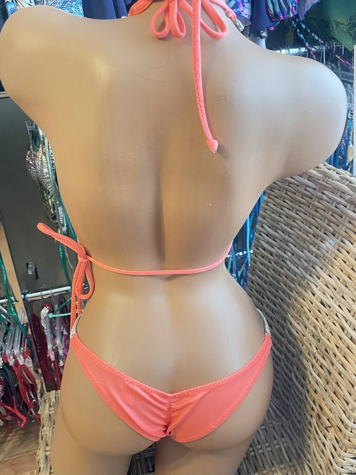 全新 Coral Competition 比基尼 IFBB 正装套装 NPC 水钻练习套装 — 第 2/4 张图片