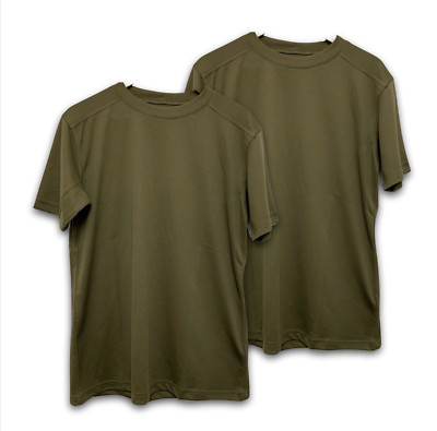 WICKER T-SHIRTS - M-XXL antistatische Kurzarm Weste helloliv 2er PACK NEU