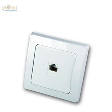 DELPHI RJ45 Dose für ISDN & Cat.5, UP Netzwerkdose weiß, LAN-Dose unterputz