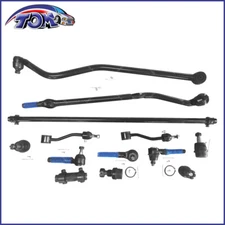13pcs Suspension Tie Rod Drag Link Track Sway Bar Kit Fits Jeep Wrangler