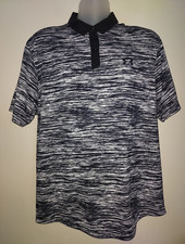 Under Armour Men's Golf Polo XL Short Sleeve Iso Chill Shirt Black White
