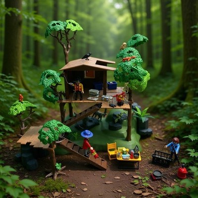 Playmobil 5746 Tree house Expedition Lodge Tree House Wildlife Treehouse