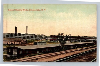 1914 General Electric Works Schenectady NY Postcard Charles W. Hughes