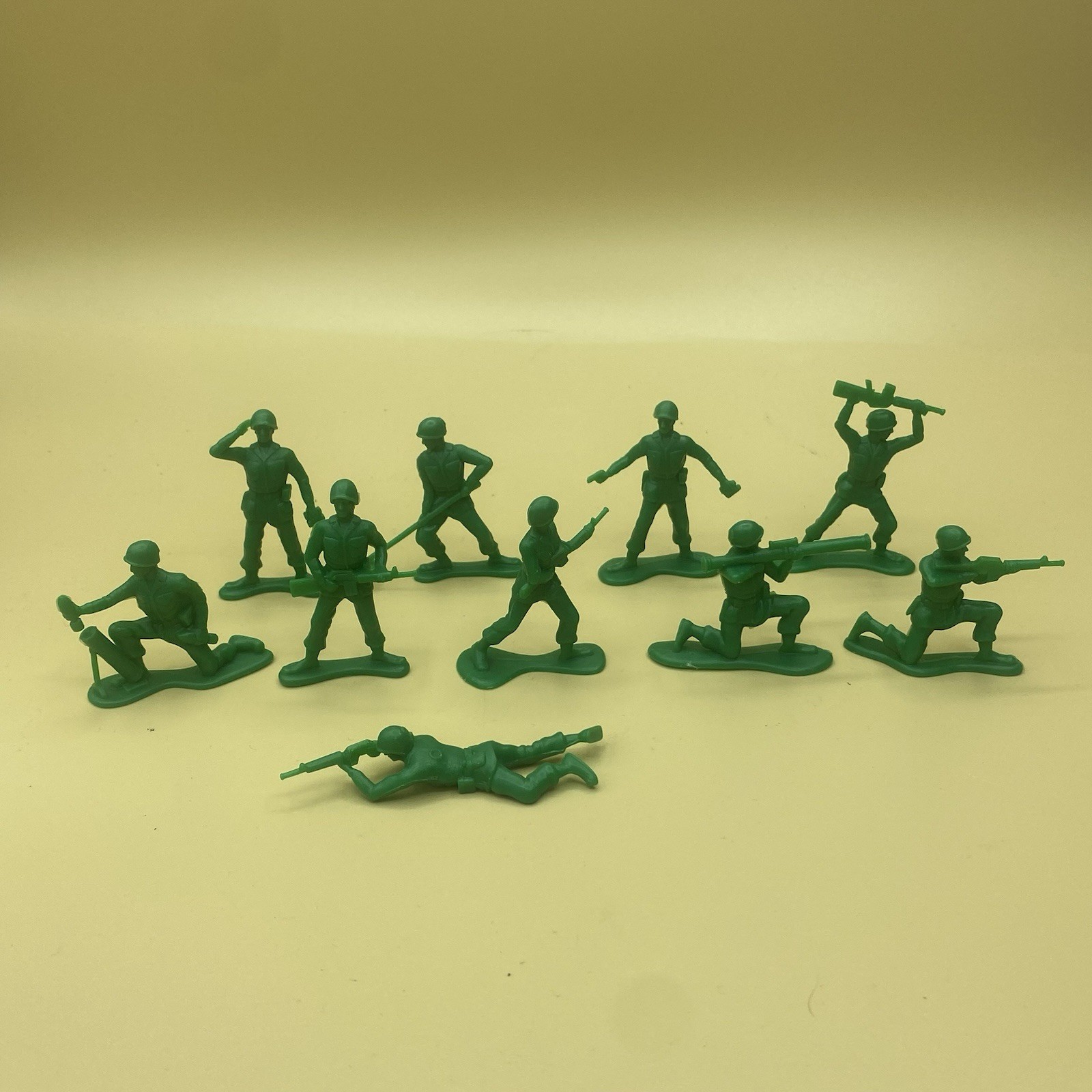 Disney Pixar Toy Story Green Army Men Lot Of 10 Thinkway Soldiers