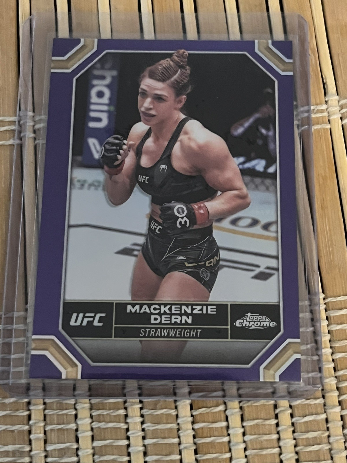 2024 Topps Chrome UFC #117 Mackenzie Dern Purple Refractor