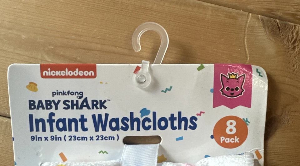 Ткани для мытья новорожденных Nickelodeon Baby Shark Pinkfong упаковка 8 шт. 9 X 9 B4876 - Изображение 4 из 4