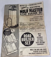 INSTRUCTIONS Only Kenner Electric Mold Master Road Builder 1411 VTG 1964 Toy