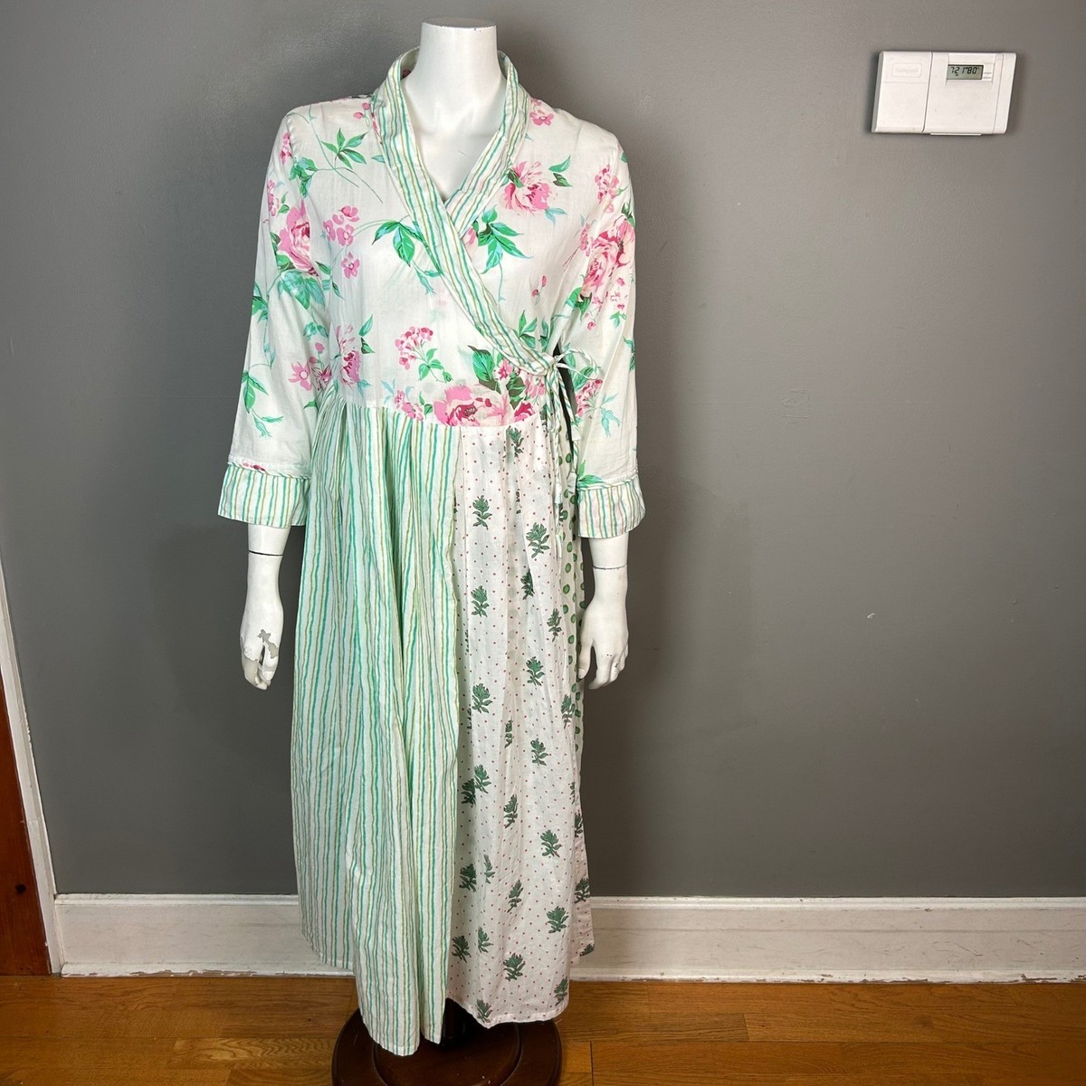 holographic maxi dress Iridescent Blue / 2 USA