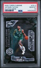 2025 Topps Basketball # CG-3 Jayson Tatum Clutch Gene PSA 10 Card GEM MINT Pop 1