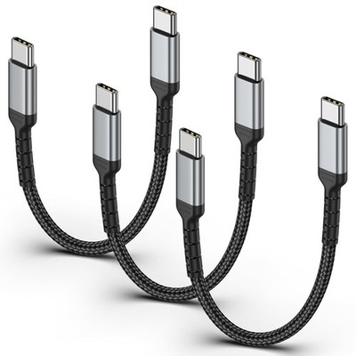 USB C auf USB C Kabel Kurz [15cm, 3Pack], 60W USB C Ladekabel Power Delivery