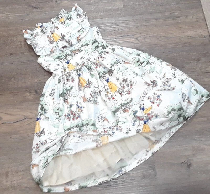 Robe Fille Janie And Jack Rayures Françaises Or/crème - Taille 5 - Occasion Très Bon état