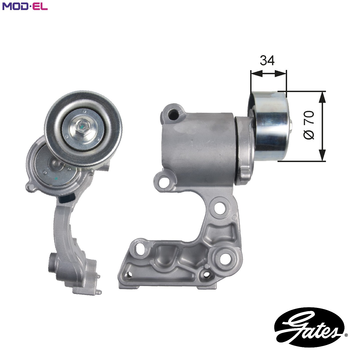 Aux Belt Tensioner fits LEXUS IS250 Mk2, Mk3 2.5 05 to 15 4GR-FSE Drive V-Ribbed - Image 7