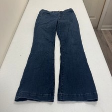 Express Mid Rise Bootcut Jeans Dark Wash Blue Denim Size 10R Regular 5788