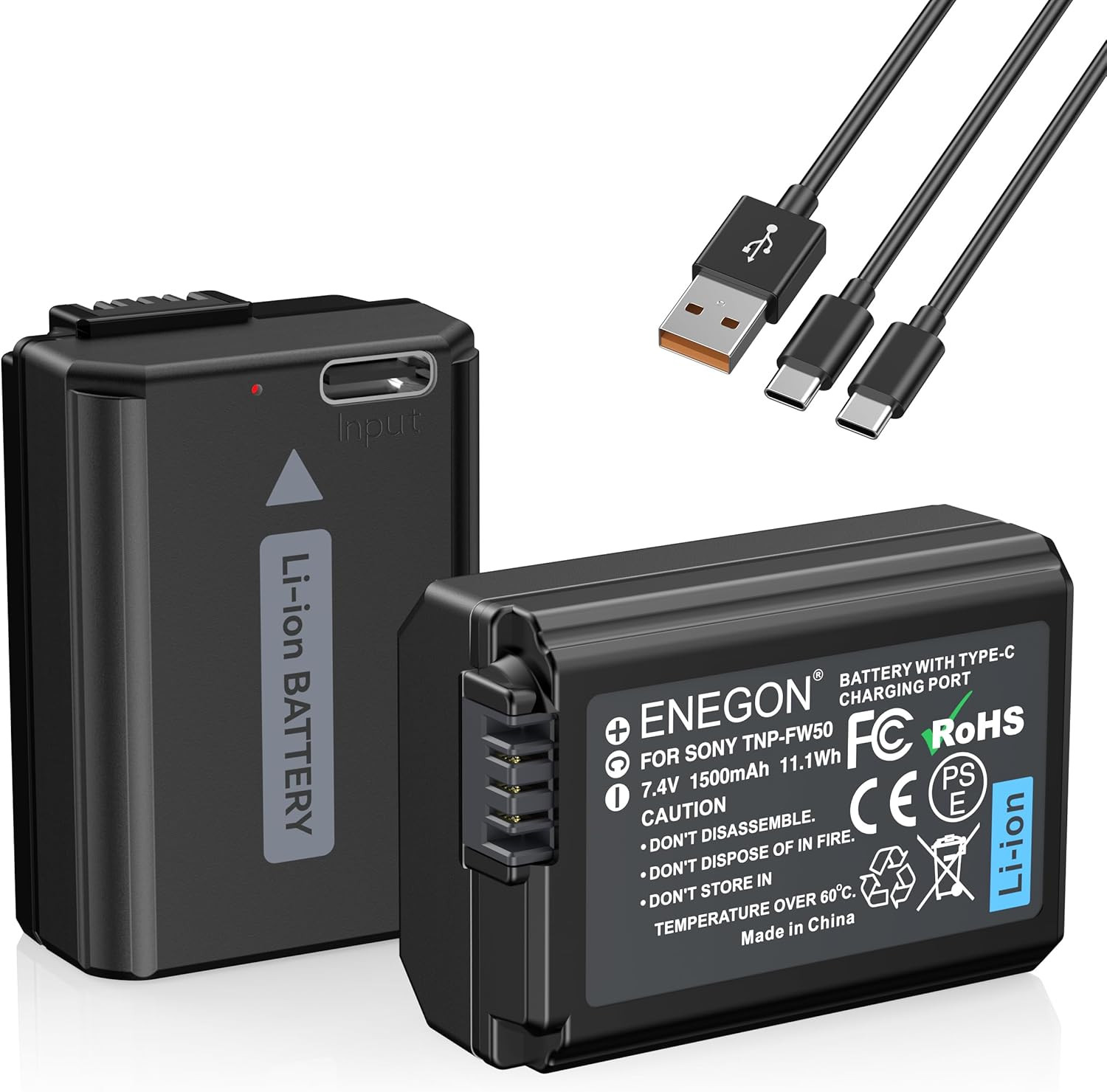 Offerta Batteria NP-FW50 per Sony 1500mAh USB-C - Ricambio Economico