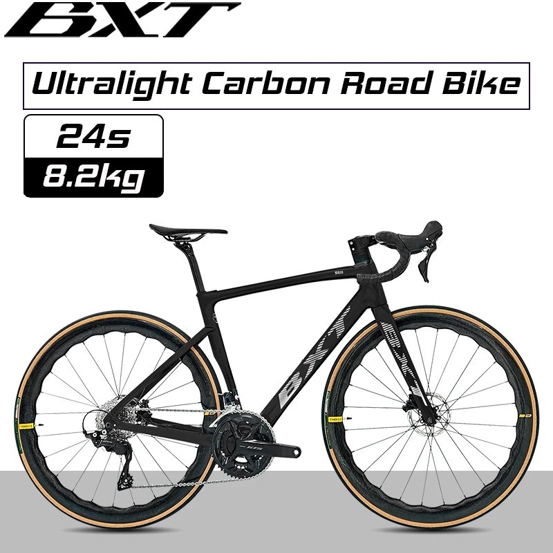 Carbon Road Bike 24 Gang Ultraleichter Carbon Rennrad Hydraulisch Scheibenbremse