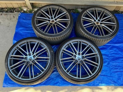 22'' Porsche 911 Turbo wheels from Cayenne Coupe w/ tires for Taycan/e-tron GT