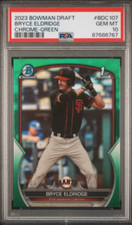 2023 Bowman Draft Chrome Bryce Eldridge 1st Green Refractor /99 #BDC-107 PSA 10