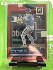 2022 Panini Donruss Optic Bobby Witt Jr Red Prizm Rated Rookie 11/60