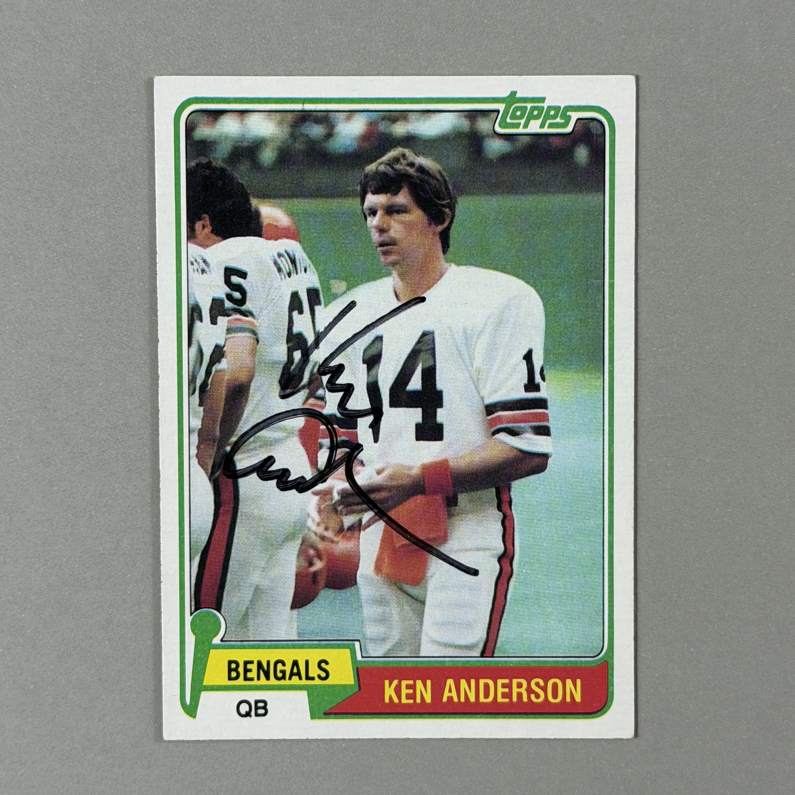 Ken Anderson Autograph Signed 1981 Topps Cincinnati Bengals
