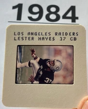 LESTER HAYES 1984 NFL Transparency TV MEDIA SLIDE LOS ANGELES RAIDERS