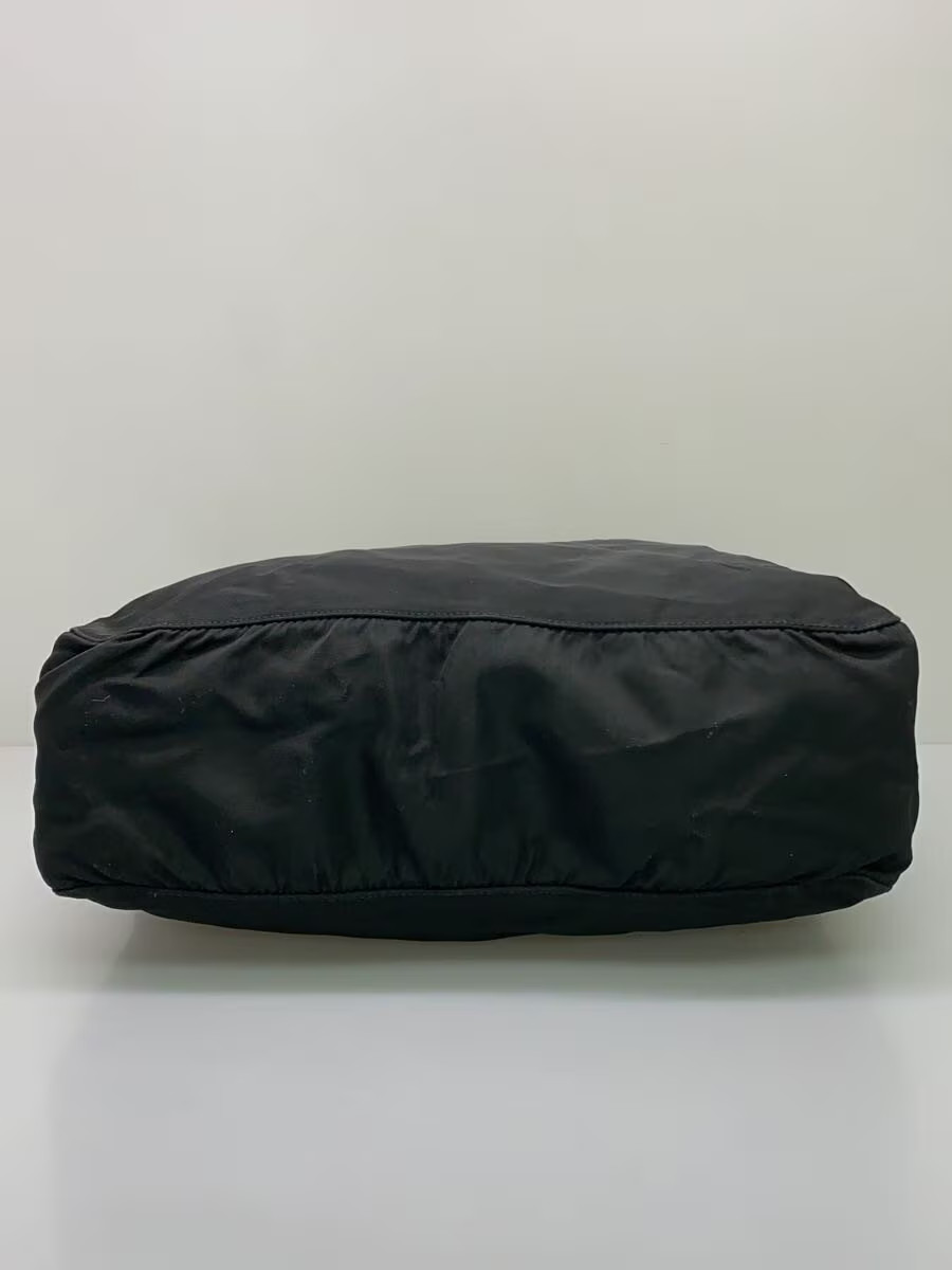 PRADA Handbag Nylon BLK Solid Authentic Rare Exce… - image 4