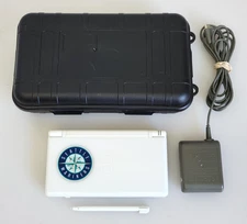 Seattle Mariners Logo Promo Nintendo DS Lite White Handheld System Rare Tested