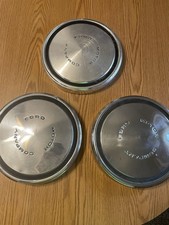 2 Stainless Steel 1 Aluminum 70-85 Ford Truck Van Dog Dish Hub Caps 10 12 F150