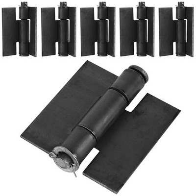 Extra Heavy Duty Weldable Metal Hinges - 4.4'' x 4'' - 6 Pcs