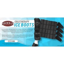 Horse Ice Boot for Cold Therapy Horse Leg Boot Black 16" X 17" - 1 Boot