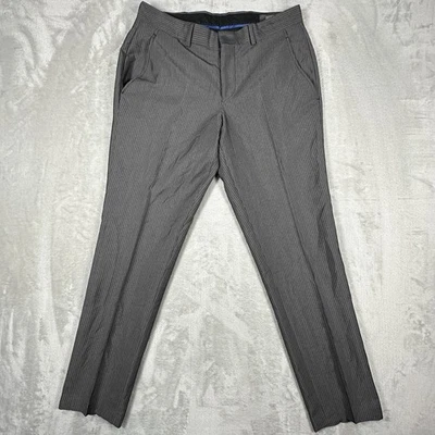 Pantaloni Eleganti Da Uomo Kenneth Cole REACTION Techni Mini Check - Vestibilità Moderna, Colore Nero, Taglia 32W X 29L - 4