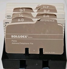 Vintage MCM Rolodex Petite S-300 Address/Telephone Card File.