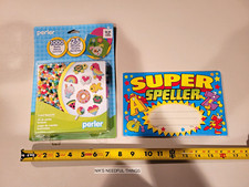 New Sealed Classroom Supply Lot Perler Kit 1000 Beads  Super Speller Awards NOC