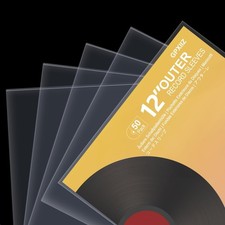 Hochwertige 12 LP-Schutzhüllen, Transparent,...