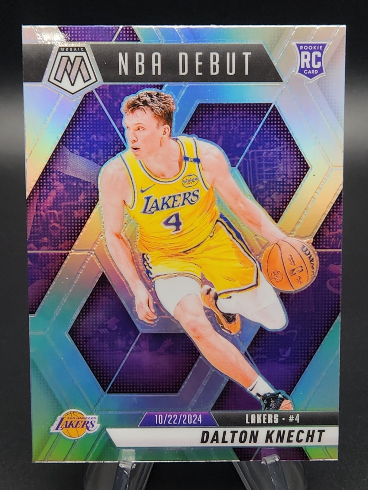 Dalton Knecht 2024-25 Panini Mosaic Silver NBA Debut Rookie